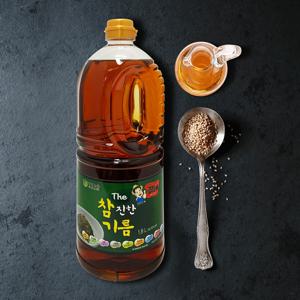 청정식품 더 참 진한기름 1.8L 업소용 참깨 향미유 대용량 CJG001-6