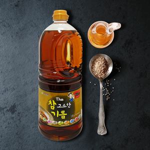 청정식품 더 참 고소한기름 1.8L 업소용 참깨 향미유 CJG001-4