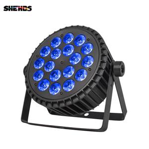 알루미늄 합금 LED Par 18x18W RGBWA + UV 조명 6in1 LED 조명 DMX512 디스코 조명, 전문 무대 Dj 장비, 빠른 배송