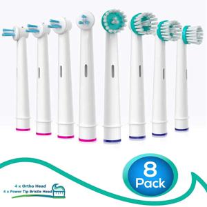 Oral B 치간 교정 전동 칫솔 헤드, 구강 B 전문 교정용 교체 브러시 헤드