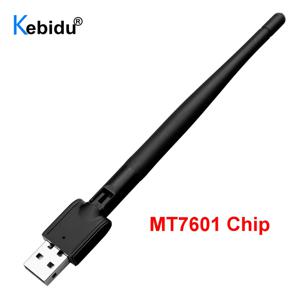 Kebidu 노트북용 네트워크 카드, USB 와이파이 LAN 어댑터, DVB T2 DVB S2 TV 셋톱 박스용 무선 안테나, MT7601, 2.4G, 150Mbps