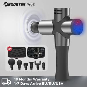 BOOSTER Pro 3 딥 티슈 마사지 건, 근육 자극기, 바디 마사지기, 근막 건, 저소음 완화, 피트니스 쉐이핑