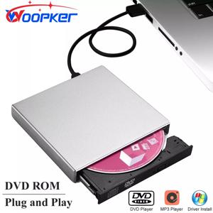 Woopker-외장 DVD 플레이어 VCD CD Mp3 리더 USB 2.0, 휴대용 초박형 DVD 드라이브 Rom PC 노트북 데스크탑