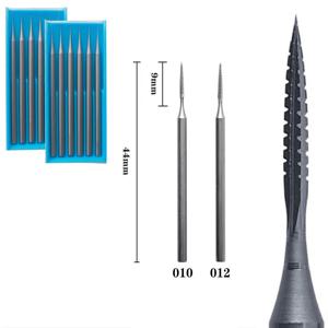 텅스텐 스틸 그라인딩 헤드, 목재 뼈용 밀링 커터 버, 올리브 핵 조각 도구 194, 2.35mm 생크, 6 개