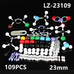 LZ-23109 분자 모델, 109 pcs 23mm dia. 고등학교/대학생/교사를위한 유기 분자 구조 모델 키트