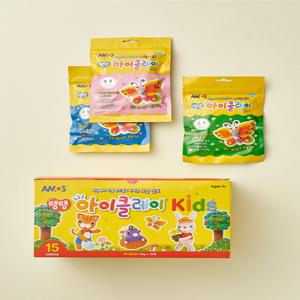 [아모스] 탱탱 아이클레이 kids 50G*15색