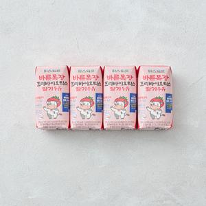 [파스퇴르] 프리바이오틱스 딸기우유 (125ml x 4개입)