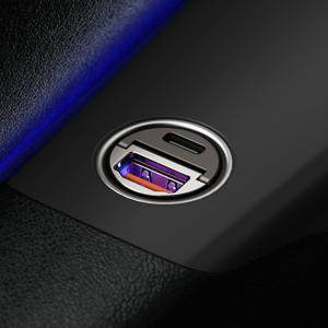 [무아스] 45W PD 초미니 듀얼포트 시거잭 차량용 초고속 충전기 USB A타입 C타입