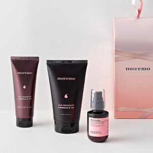 [모레모] 헤어 미라클 리페어 3종 기획세트 (트리트먼트180ml+샴푸100ml+헤어오일70ml)