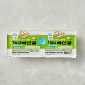 [청정원] 국산콩 두부 340g*2 (부침/찌개 겸용)