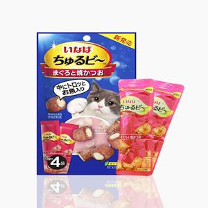 [이나바] 츄르비 져키 참치&구운가다랑어10g x 4p (4개입x5개) (참치&구운 가다랑어x5개)