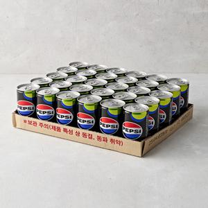 [펩시] 제로 콜라 라임향 (210mL X 30캔)