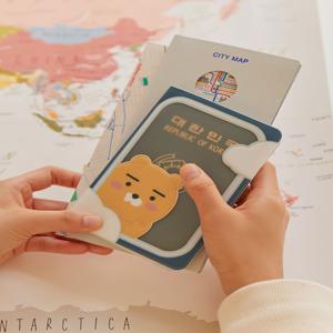 [카카오프렌즈] 비행기 여권케이스 라이언 (단품)