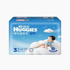 [하기스][박스] 2024 매직컴포트 썸머 밴드형 기저귀 (3단계 공용 76매X2팩)