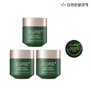 김정문알로에 큐어크림 익스트림[대용량3+휴대용1]