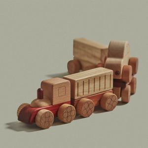장난감자동차-기차 놀이세트 원목 장난감