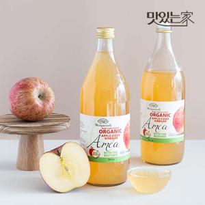 멩가졸리 유기농 언필터 애플사이다비네거(유기농 사과식초) 1L  2개
