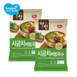 동원 면발의신 시금치 비빔국수 2개