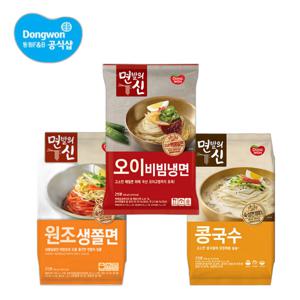 면발의신 콩국수390g/오이비빔냉면436g/생쫄면405g (2인분) 4봉