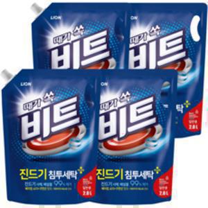 비트 진드기 액체세제 일반용 리필, 2L, 4개