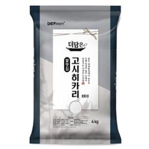 더담은 고시히카리 백미, 4kg(특등급), 1개