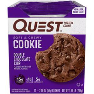 퀘스트뉴트리션 Quest Nutrition 프로틴 쿠키, 더블 초콜릿 칩, 1개, 708g