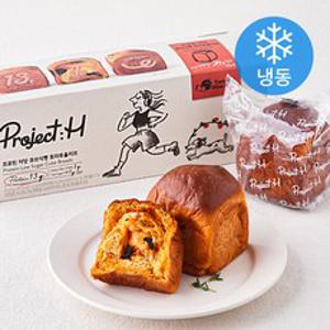 프로젝트H 프로틴 저당 큐브식빵 토마토올리브 3개입 (냉동), 210g, 1개
