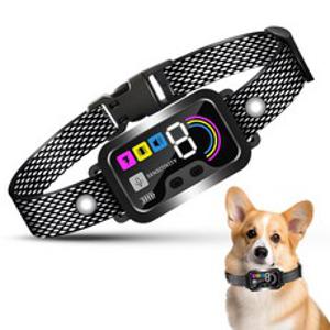 Garrl 강아지 짖음방지기 충전식 개짖음방지 강아지 목걸이 진동 전기충격 소리감응 방수, 1개, 블랙