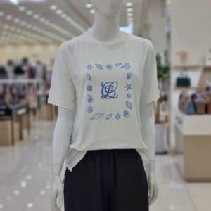 [모다남양주]화이트 프린트 티셔츠HCCMTS001WH냉감 티셔츠