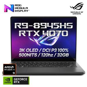 [공식] ASUS ROG 제피러스 G14 GA403UI-QS091 라이젠 R9-8945HS/RTX4070/OLED DCI-P3 100%