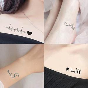 [XBJH5JN4]타투 스티커 10종 디자인 세트 A 3 문신 헤나