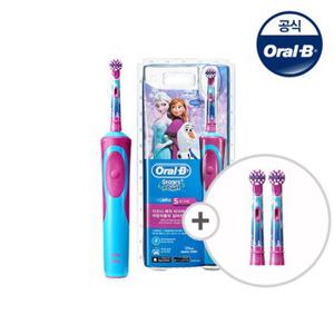 [Oral-B]오랄비 어린이 전동칫솔 D12k (겨울왕국/스파이더맨)+전용 칫솔모 2개입+양치컵 증정