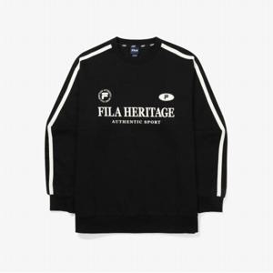 [FILA] 뉴헤리티지 로고포인트 맨투맨 (FE2POF6101X_BLK)