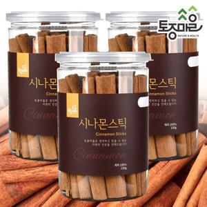 [토종마을]프리미엄 시나몬스틱(계피스틱)150g X 3통(싱싱캔)