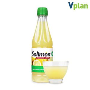 브이플랜 솔리몬 스퀴즈드 레몬즙 레몬 원액 주스 차 물 500ml