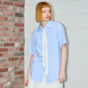 UNISEX 베이직 옥스포드하프셔츠 [SKY BLUE] / SBD2U03003-WOMAN