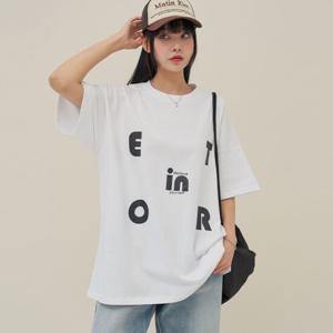 [제작] 토르 나염 루즈핏 티셔츠 76148 빅사이즈 여성의류