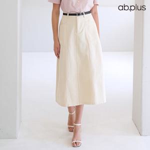 [ab.plus] 베이직 벨트SET A라인 롱 스커트 (LSY5MS82A)