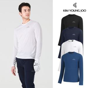 김영주 남성 불가리 긴팔 라운드 티셔츠