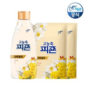 피죤 고농축 섬유유연제 써니가든 1L 용기 + 1.6L 리필 x 2개