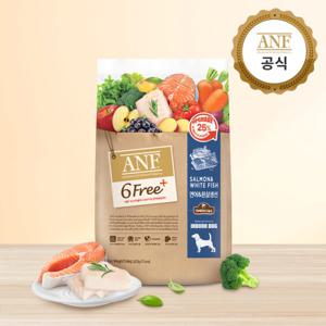 ANF 식스프리플러스 독 연어&흰살생선 5.6kg+도기워커(M)