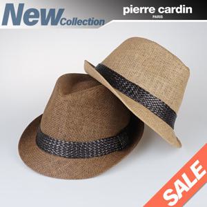 [햇츠온]Pierre Cardin 남성 여성 여름 밀짚 페도라 중절모 챙 파나마햇 모자 C3-1602 AA-30