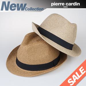 [햇츠온]Pierre Cardin 남성 여성 여름 밀짚 페도라 중절모 챙 파나마햇 모자 C3-1601 AA-30