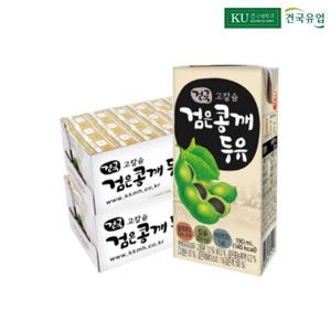 건국유업 고칼슘 검은콩깨두유 190ml 48팩