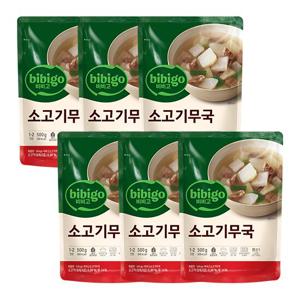 비비고 소고기무국 500g x 6개