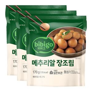 [CJ] 비비고 메추리알장조림 170g x 3봉