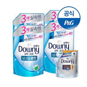 다우니 세탁세제 액체형 냄새딥클린 프레시클린 1.4Lx4 + 200ML