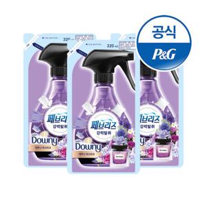 페브리즈 섬유탈취제 미스티크 향 320ml 3개