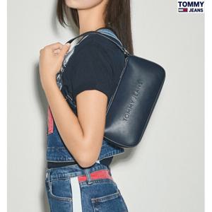 타미진 여성 TOMMY 레터링 심플 머스트 숄더백