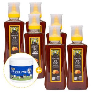 아카시아 벌꿀 100 베트남 꿀 6통+초유 산양유단백질 250g